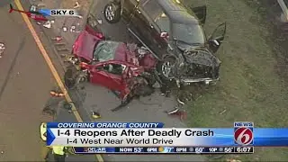Woman killed in I-4 crash near Disney