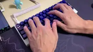CableCarDesign Prophet 60% HHKB Keyboard With Cow Switches (Non-Uhmwpe) Pom Plate Typing/Sound Test
