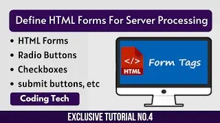 Instructions to make html structure Radio Buttons and Checkboxes (Forms) in (VS) 2022  (Coding Tech)