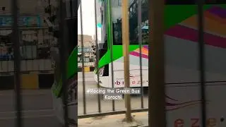 Racing with Karachi Green Bus #karachi #greenbus #greenline #karachicity #karachibus #youtuber