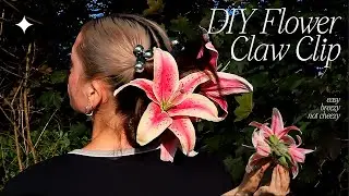 DIY Flower Claw Clip ❁✿❀❁✿❀