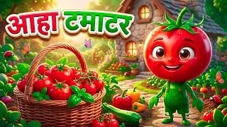 आहा टमाटर | aaha tamatar bade majedar | Top 6 Hindi nursery rhymes kids & song
