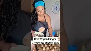 raw vegan chocolate Ginger energy balls