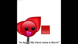 Emoji cat :) #emojicat #apple #worm #cringe (I know I&rsquo;m cringe) #shorts
