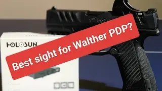 Лучший коллиматорный прицел с зеленой/красной точкой для пистолета Walther PDP (Holosun SCS-PDP-GR)