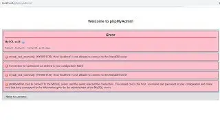 [Solved] mysqli_real_connect(): (HY000/1130): Host 'localhost' is not allowed to connect to this