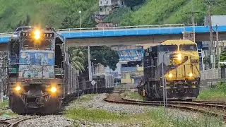 Movimento intenso de trens da MRS e da VLI em Barra Mansa!! Venha conferir essa baita novidade!!!