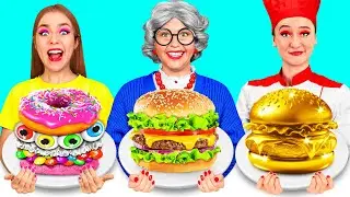 Me vs Grandma Cooking Challenge | Edible Battle DoDo Challenge