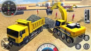 Train Build Railway Road Station - Excavator JCB Construction Simulator - Android GamePlay #2