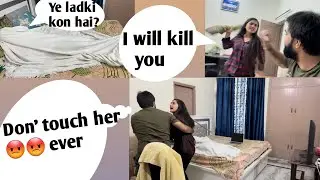 Cheating💋😘 prank on wife attempt 1st || Prank on wife in India @kartikeysmarriedlyf