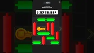 6 September Hamster Mini Game| Solved Mini Game|Unlimited Keys| @HamsterKombat_Official #minigames