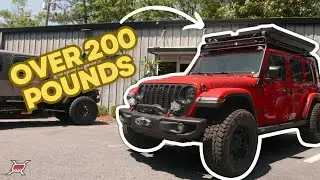 Worlds Toughest Roof Rack + Heaviest Rooftop Tent on JL RUBICON