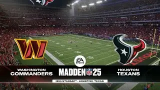 Madden 25 - Washington Commanders @ Houston Texans - 2024-25 Free Agency Rosters