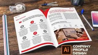 Company Profile Design in Illustrator | Profile Design for Company | কোম্পানি প্রোফাইল ডিজাইন