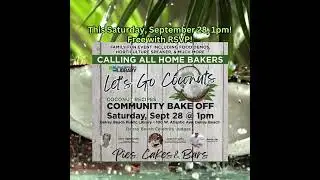 Let&rsquo;s Go Coconuts Community Bake Off at #DelrayBeach Public Library