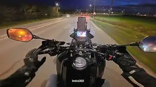 Cf moto 450 MT Balade de nuit .