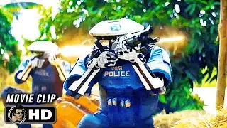 AI Police Shootout Scene | THE CREATOR (2023) Sci-Fi, Movie CLIP HD