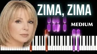 Oblúbená zimná pieseň na klavíri | Hana Zagorová Tutorial + NOTY | Piano Level Medium