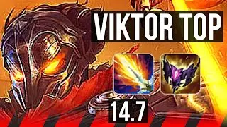 VIKTOR vs CASSIOPEIA (TOP) | 54k DMG, 66% winrate, 6 solo kills | NA Diamond | 14.7