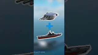 New Battleship USS Montana + 4x Mark 7 Main Cannon Max Upgrade 💀#shorts #modernwarship