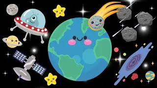Outer Space Wonders | High Contrast Baby Sensory Video