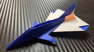 How to fold Torrent, the coolest sticky note jet paper airplane ever