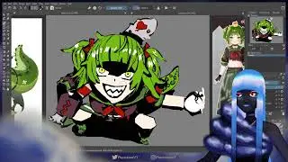 【Krita - Drawing Nitya Nil of Phase Connect】Let's Clean Up This Mess  (Part 3)