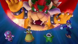 Mario Party 10 Bowser Party #340 Toadette, Daisy, Spike, Waluigi Mushroom Park Master Difficulty