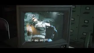 RoboCop Rogue City Alex Murphy Watches Vhs Tape Of Missing Officer Getting A Beaten