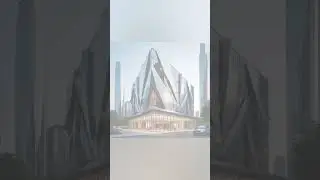 futuristic style building #shorts
