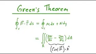 Green's Theorem | Curl-Circulation Version | One Example