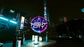 Sounds of Night City | Rain, AVs & Distant Radio (Cyberpunk Ambience ASMR)