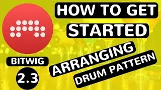 Bitwig Studio 2.3 - How To Get Started - Arranging A Basic Drum Pattern - feat. (djvicvapor)