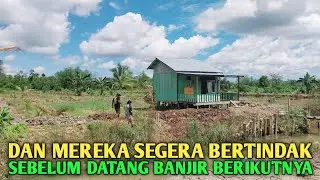 Disaat banjir sampai meluap ketanggul sehingga ini yang terjadi