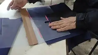 Double Bone Trouser Pocket Welt Sewing by Template/Profile