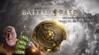 REVIEW BATTLE PASS TI 10 | ARCANA WRAITH KING | OPENING TREASURE TI 10 |  #dota2 #TI10 #arcana