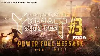 MEGA YOUTH FEST - 3 || PART 1 POWERFUL MESSAGE || MSG MINISTRY || VAMSI STEPHEN PAUL || Shyamhello_7