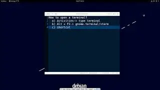 1 1 How to open linux (debian 11) terminal