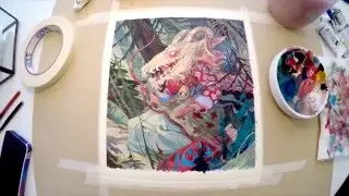 Painting Gouache On Paper