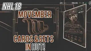NHL 18 Movember Cards have Arrived! Themed Sets, Packs, and Drafts