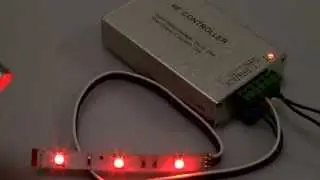 RGB контроллер с пультом ДУ RF 12A, напряжение 12V, мощность 144W