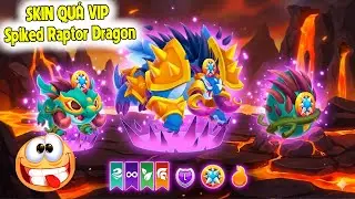 🔥 BIẾN RỒNG CỎ THÀNH QUÁI VẬT SPIKED RAPTOR LV 60 + SKIN CÂN TEAM ARENA!