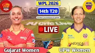 Gujarat Women Vs UP Women 14th T20 Match | Live Score Analysis & Discussion | WPL 2026 Live