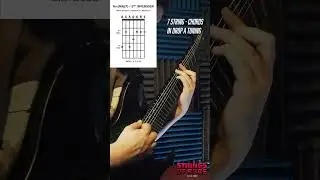 7 String: Chords in Drop A - Am(Maj7) Inversion Chord