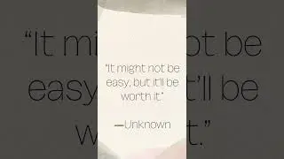 It might not be easy