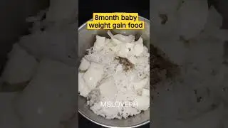 💥🧑&zwj;🍳8month baby weight gain food/boiled egg with cooked rice#shortsfeed
