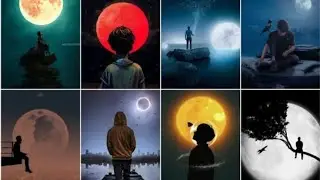Boy Looking Moon  images | Alone boy dp photos/pics|Boy looking moon pics/pics/images/photos/dp/dpz
