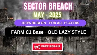 War Commander: SECTOR BREACH EVENT - FARM C1 Base |  Old & Easy RUBI Style - Free repair on MAP