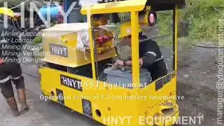 Explosion-Proof 2.5 Ton Battery Locomotives Arrive at Overseas Coal Mine(Locomotoras a bater&iacute;a)