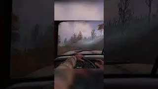 SnowRunner in Rain 🌧️ | Relaxing Cockpit Drive 🚚 | Calm Gameplay #shortsgaming